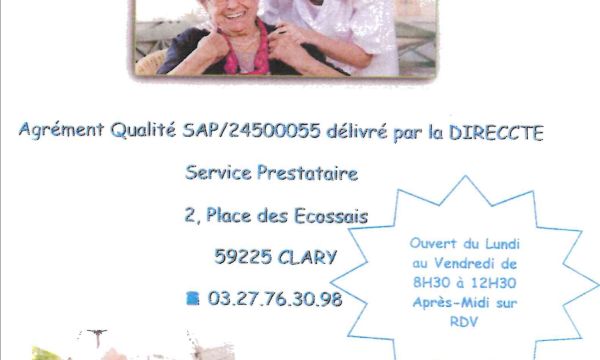 SERVICE D'AIDE A DOMICILE DU SIVOM DE LA WARNELLE