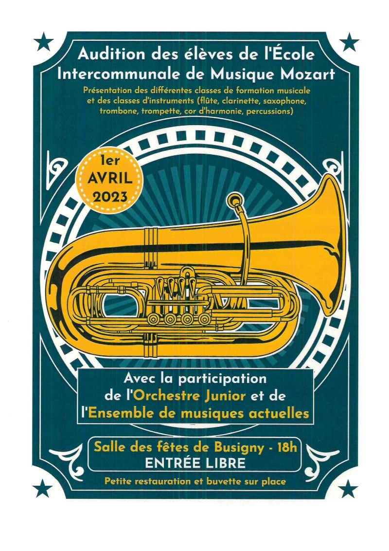 Audition des élèves de l'École Intercommunale de Musique Mozart