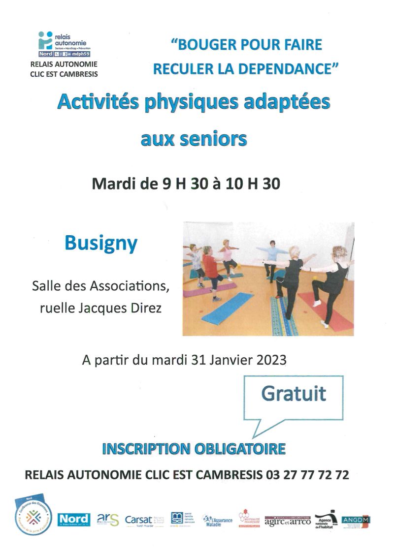 BUSIGNY - activités physiques adaptées aux seniors